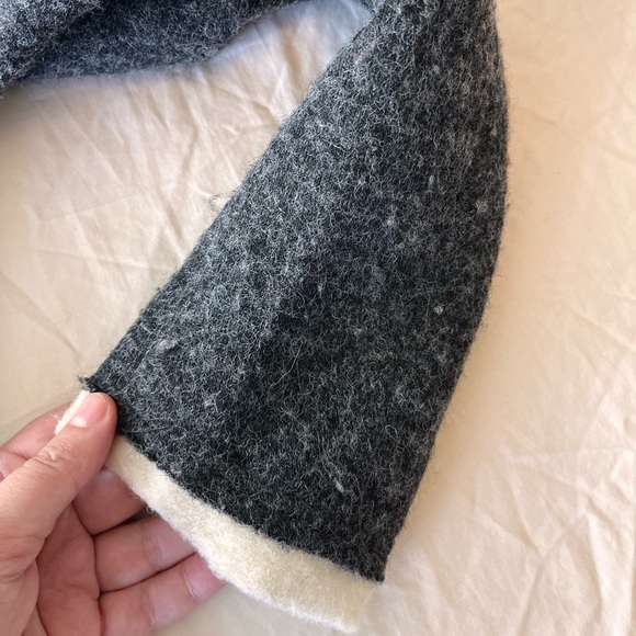 Witteveen Charcoal & Cream Trim Wool-Blend Jacket S - Picture 14 of 15